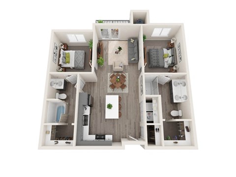 B1 3D floor plan image